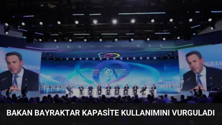 Bakan Bayraktar Kapasite Kullanımını Vurguladı
