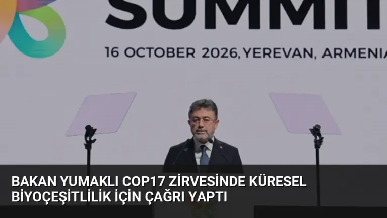 Bakan Yumaklı COP17 Zirvesinde Küresel Biyoçeşitlilik İçin Çağrı Yaptı