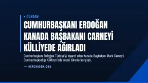 Cumhurbaşkanı Erdoğan Kanada Başbakanı Carneyi Külliyede Ağırladı