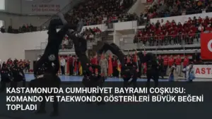 Kastamonu'da Cumhuriyet Bayramı Coşkusu: Komando ve Taekwondo Gösterileri Büyük Beğeni Topladı