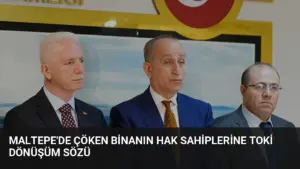 Maltepe’de Çöken Binanın Hak Sahiplerine TOKİ Dönüşüm Sözü