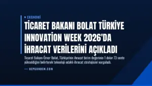 Ticaret Bakanı Bolat Türkiye Innovation Week 2026’da İhracat Verilerini Açıkladı