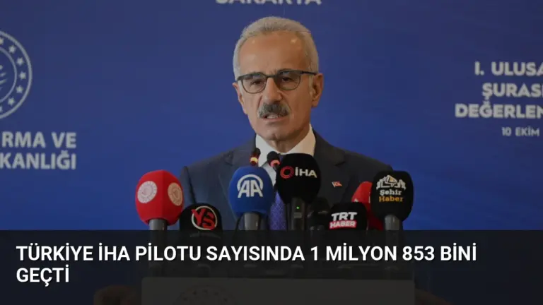 Türkiye İHA Pilotu Sayısında 1 Milyon 853 Bini Geçti