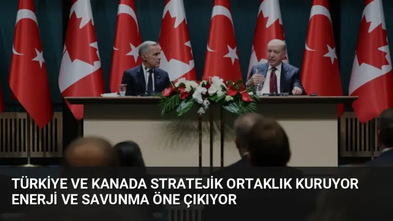 Türkiye ve Kanada Stratejik Ortaklık Kuruyor Enerji ve Savunma Öne Çıkıyor